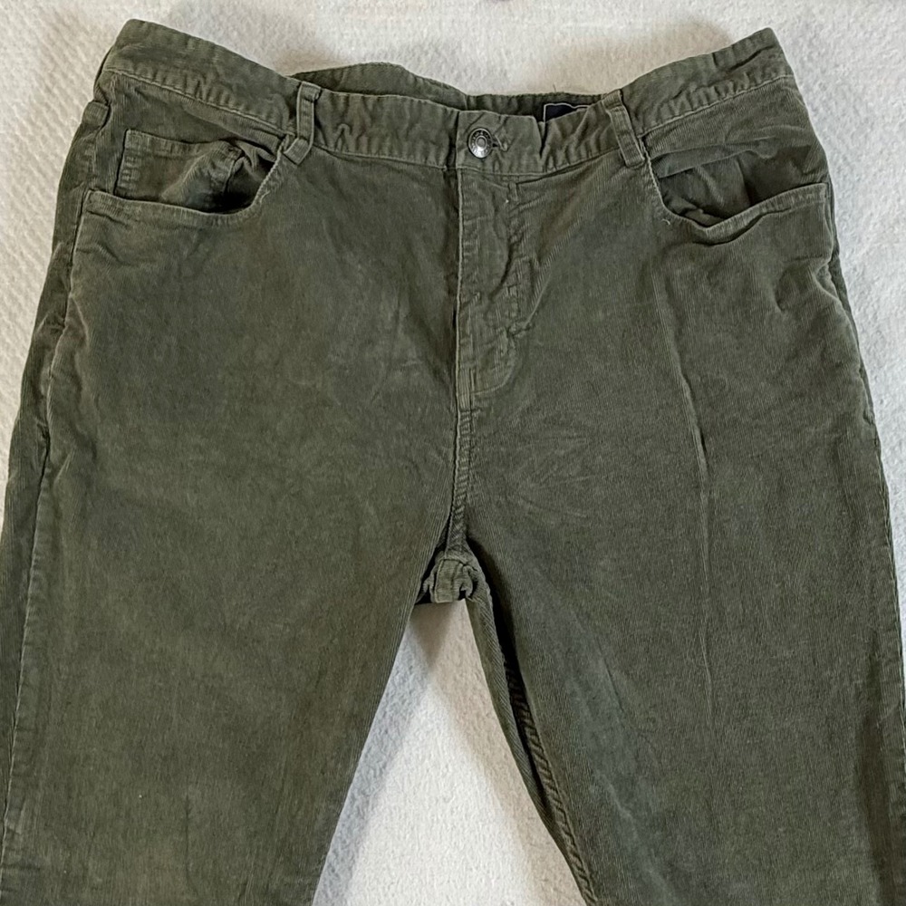 Vineyard Vines Corduroy Pants Mens 36x32 Stretch 5-Pocket Olive Green